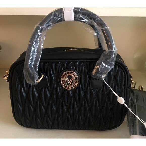 NWT VALENTINO Orlandi Black East West Handbag with Crossbody Strap - Picture 3 of 12